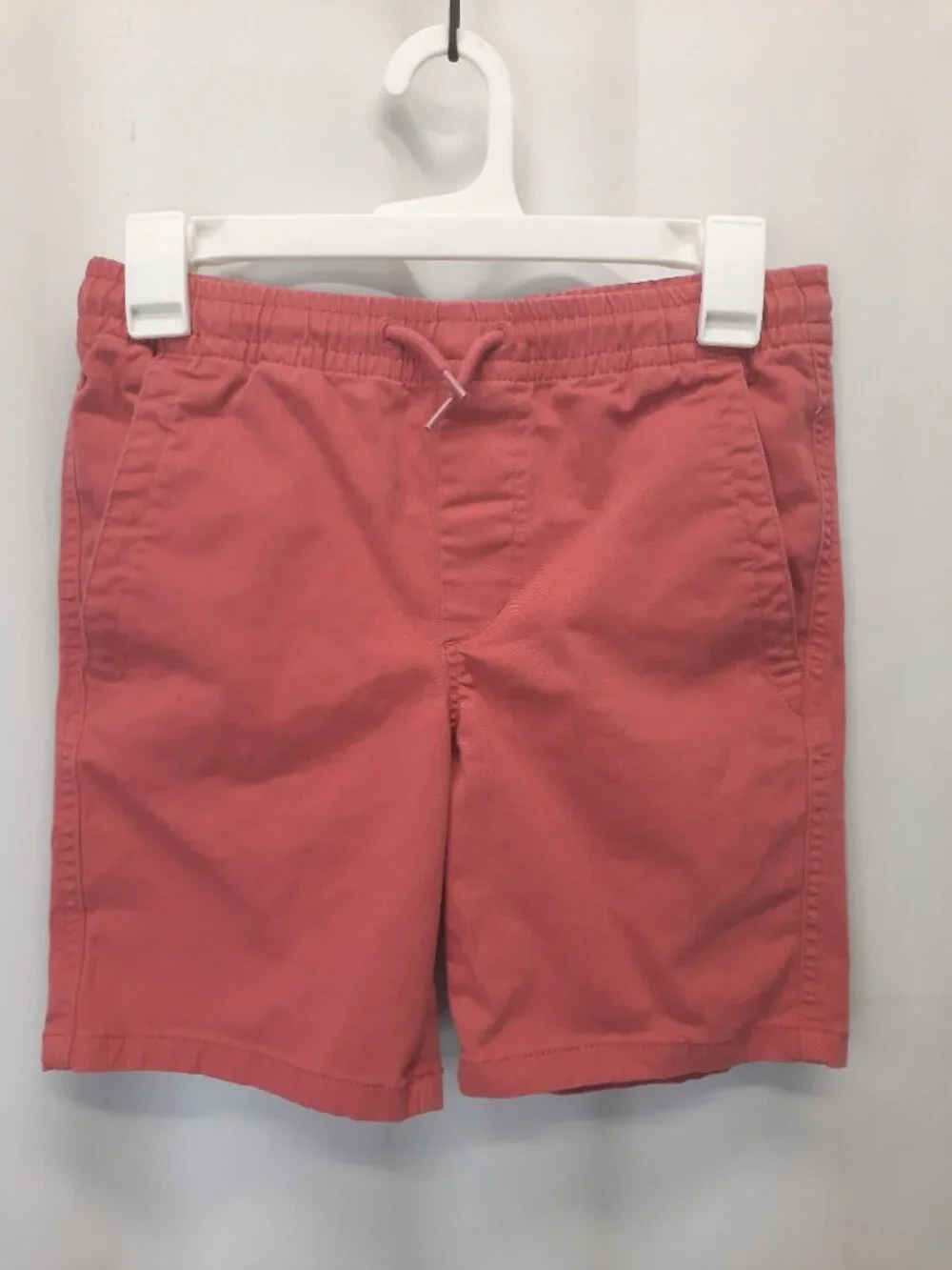 Gap Kids Shorts XL 14 16 Salmon Pink Orange Coral Chino Elastic Waist Drawstring